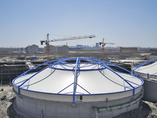 白城市污水池加盖张拉膜景观 - 方案